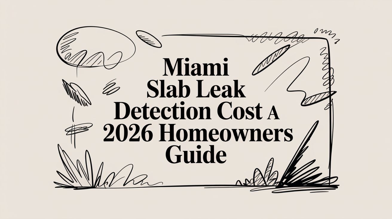 Miami Slab Leak Detection Cost A 2026 Homeowners Guide
